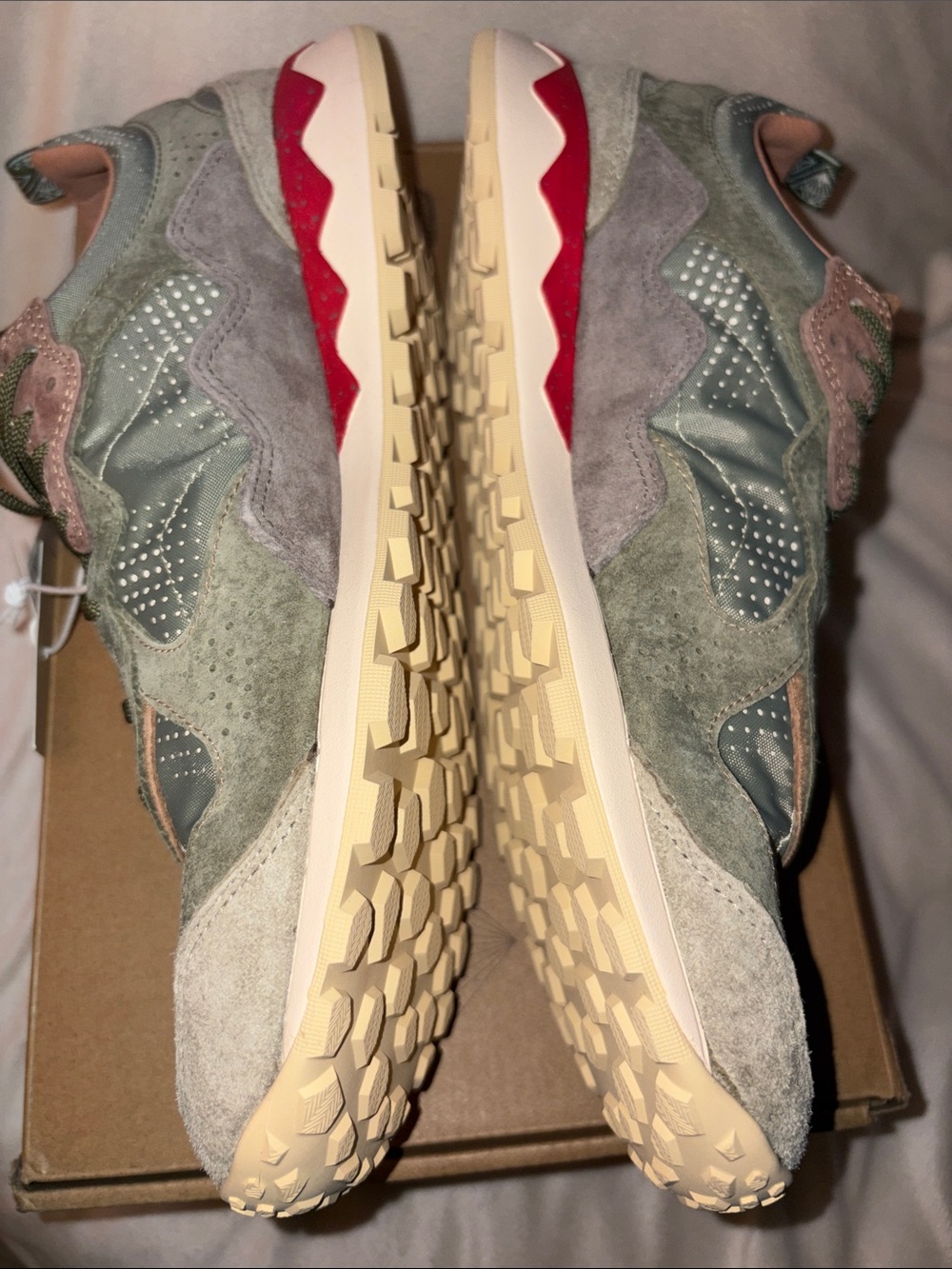NWT Flower Mountain PUERH UNI LIMITED EDITION Suede technical fabric sneakers - Picture 14 of 15